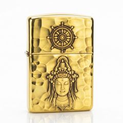 Set Zippo Armor Phật và Chén Hoa Sen ZN201