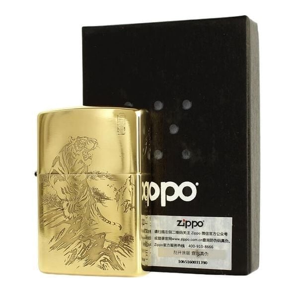 Zippo Khắc CNC Hình Hổ Núi ZK123