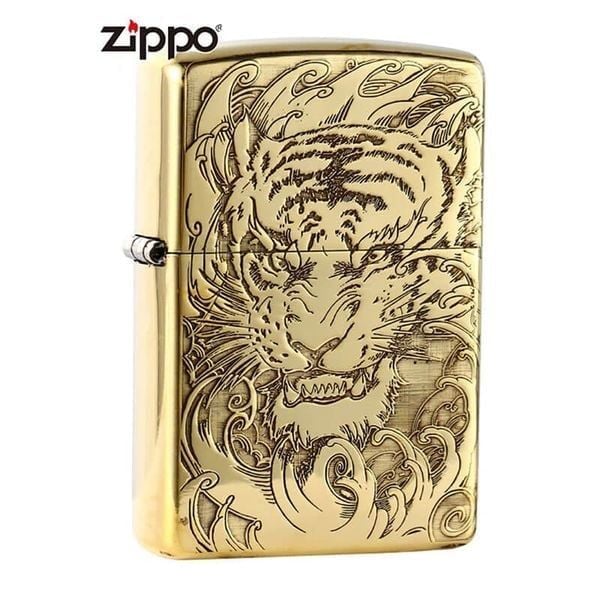 Zippo Khắc Sâu Hình Mãnh Hổ ZK116