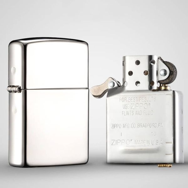 Zippo bạc bóng Z141