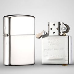 Zippo bạc bóng Z141