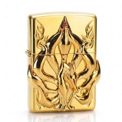 Zippo Ốp Emblem Cửu Vĩ Hồ Ly ZN204