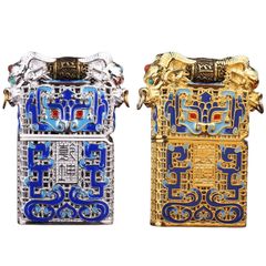 Zippo Bọc Lưới Vàng Sơn Mài Con Quay Thần Thú ZN378