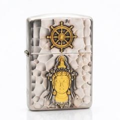 Set Zippo Armor Phật và Chén Hoa Sen ZN201