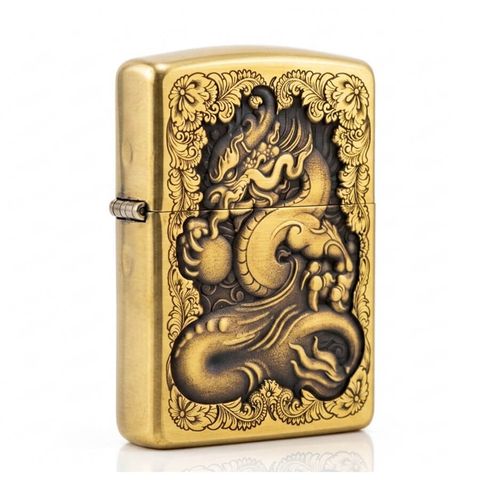 Zippo hoa văn hình Rồng bản Armor ZD02
