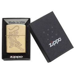 Zippo khắc ăn mòn con hổ Z313