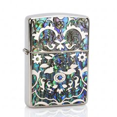 Zippo Armor khảm trai hoa văn ZN92