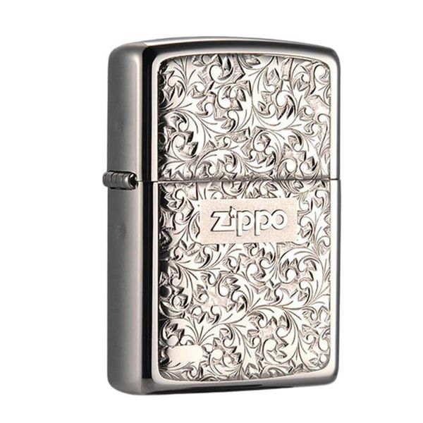 Zippo Silver Plate Titanium Coating Body ZN54