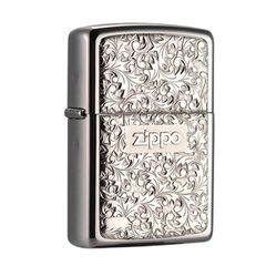 Zippo Silver Plate Titanium Coating Body ZN54