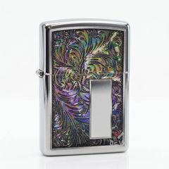 Zippo Mỹ chính hãng đen bóng hoa văn Colorful Venetian Z387