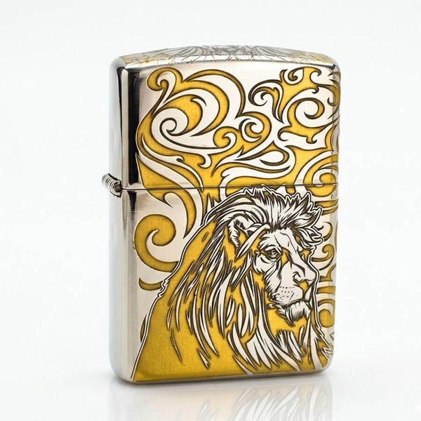 Zippo Armor Khắc Chủ Đề Chúa Tể Muôn Loài Sư Tử ZN208