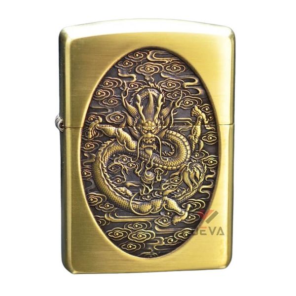 Zippo khắc hình Rồng Bay bản Armor ZD08