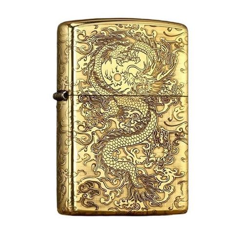 Zippo Khắc Chủ Đề Rồng Mây  ZK145