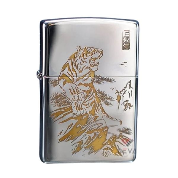 Zippo Khắc CNC Hình Hổ Núi ZK123