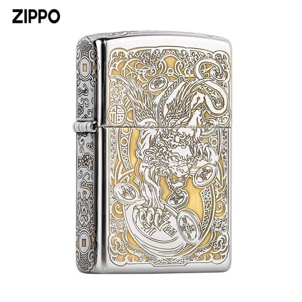 Zippo Khắc CNC Họa Tiết Kỳ Lân ZK119