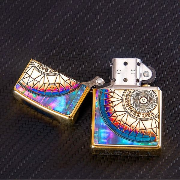 Zippo Bản Giới Hạn Khảm Trai Mặt La Bàn The Expansion Of Sail ZN01