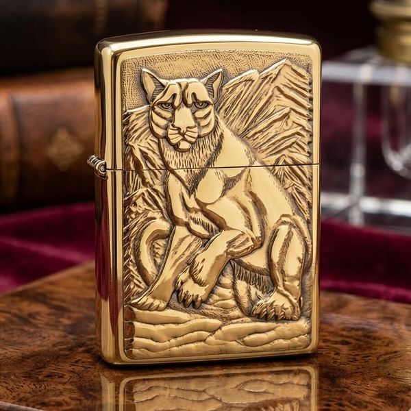 Zippo 1997 Emblem Hình Thú – Đời XIII La Mã – Bản Ốp C763