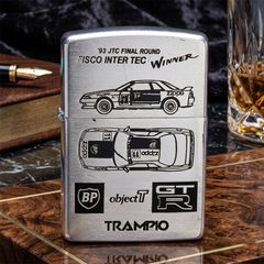 Zippo 1993 Đội Đua Trampio – Đời IX La Mã – Bản Gift Set Thể Thao Tốc Độ C101