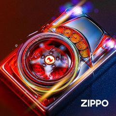 Zippo Ốp Hình Mô Phỏng Xe Hơi Bánh Xe Quay ZN25