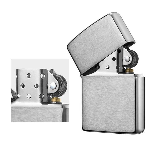 Bật lửa Zippo Mỹ bạc xước Z69
