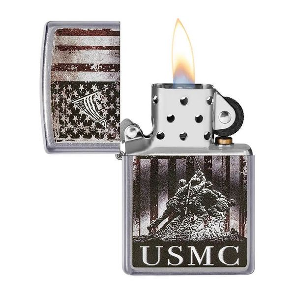 Zippo Mỹ sơn chủ đề Thuỷ Quân Lục Chiến Hoa Kỳ USMC Z389