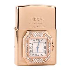 Zippo xuất Nhật gắn mặt đồng hồ cao cấp ZN295