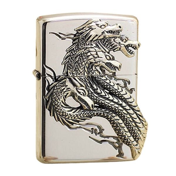 Zippo ốp Emblem rắn 8 đầu Yamata no Orochi ZN324
