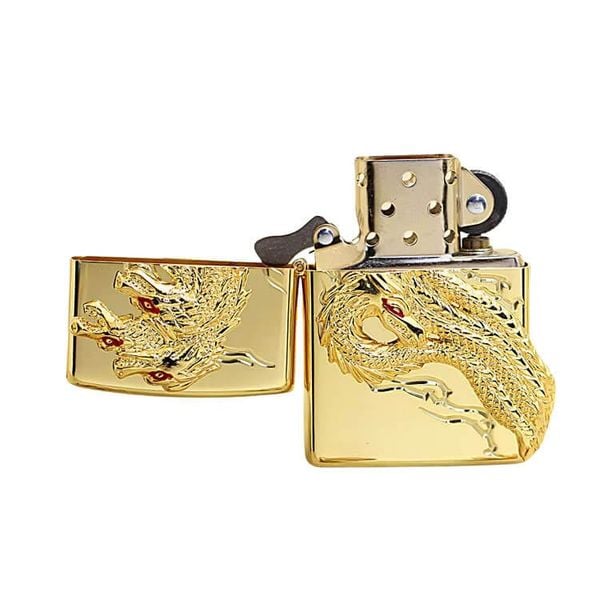 Zippo ốp Emblem rắn 8 đầu Yamata no Orochi ZN324