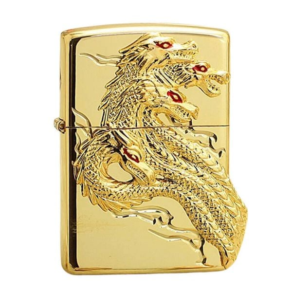 Zippo ốp Emblem rắn 8 đầu Yamata no Orochi ZN324