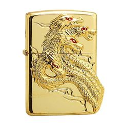 Zippo ốp Emblem rắn 8 đầu Yamata no Orochi ZN324