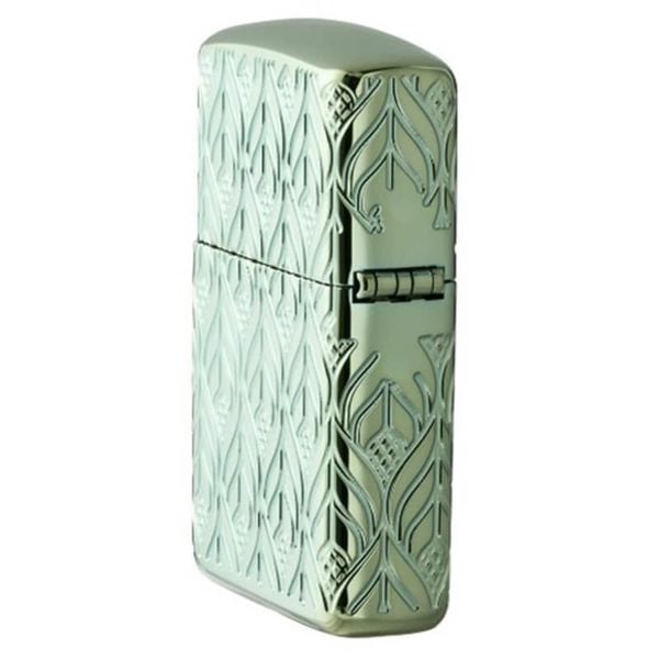 Zippo Armor Xanh Ngọc Bích Khắc Rồng Elegant Dragon Design Z336