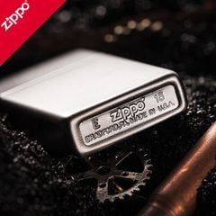 Zippo Slim satin trắng ZT13