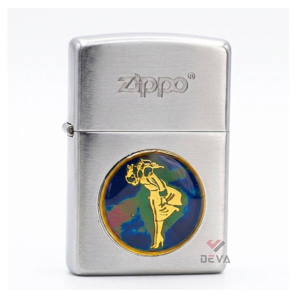 Zippo Bạc Ốp Emblem Đổi Màu Theo Nhiệt Độ ZN360