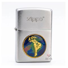 Zippo Bạc Ốp Emblem Đổi Màu Theo Nhiệt Độ ZN360