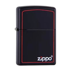 Zippo sơn đen kẻ đỏ ZT55