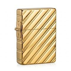 Zippo Tái Bản 1935 Mạ Bạch Kim Kẻ Chéo Platinum Plate ZN389