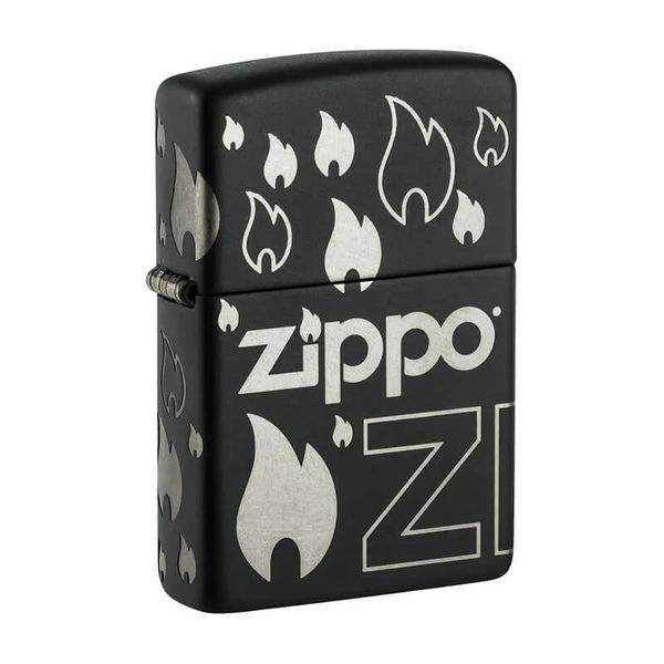 Zippo Mẫu Thiết Kế Ngọn Lửa Biểu Tượng Zippo Design Z46