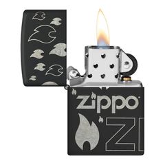 Zippo Mẫu Thiết Kế Ngọn Lửa Biểu Tượng Zippo Design Z46
