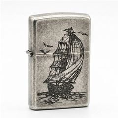 Zippo đồng khắc hình thuyền ZK160