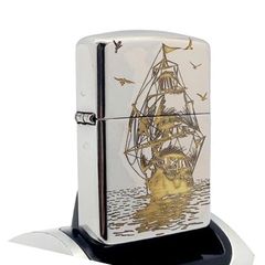 Zippo Khắc CNC Chủ Đề Thuyền Buồm ZK126