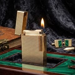 S.T. Dupont Ligne 1 (1 Lỗ) – Họa Tiết Vân Kim Cương Diamond Head Kinh Điển DPH71