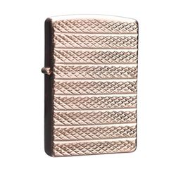 Zippo vàng hồng kẻ vân nổi ZN284