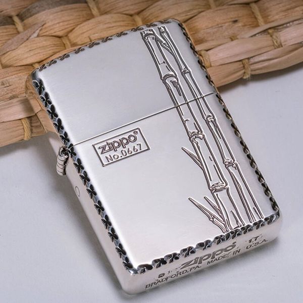 Zippo Xuất Nhật Hình Cây Trúc ZN218