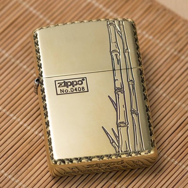 Zippo Xuất Nhật Hình Cây Trúc ZN218