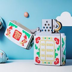 Bật lửa xăng đá Zorro chủ đề bàn tính tài vận bản giới hạn Z2-1150
