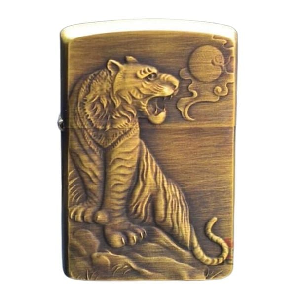 Bật lửa xăng đá Zorro Vỏ Dày Khắc Hình 3D Z902S-H