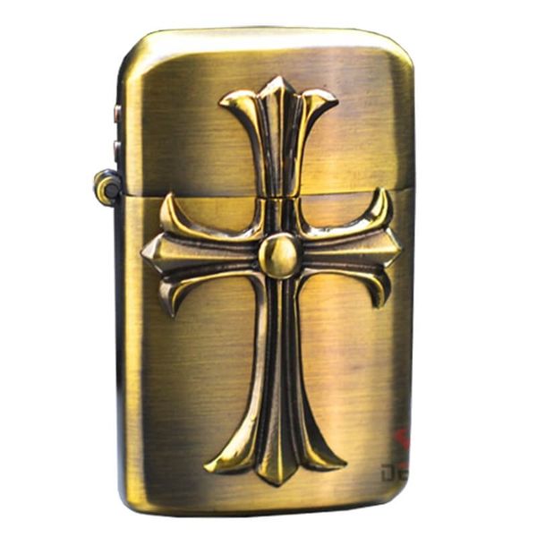 Bật Lửa Ronson Ốp Emblem Cây Thánh Giá R12