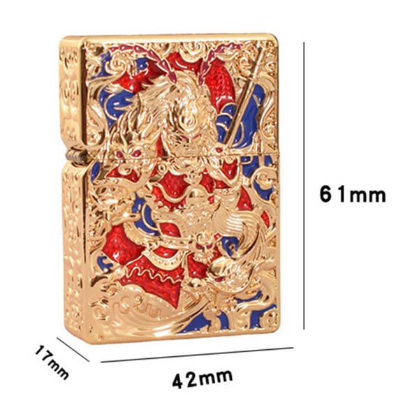 Bật lửa xăng đá Zorro bọc vỏ dày khắc nổi Tôn Ngộ Không Z-KJ1023