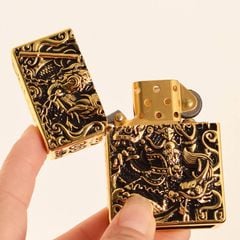Bật lửa xăng đá Zorro bọc vỏ dày khắc nổi Tôn Ngộ Không Z-KJ1023