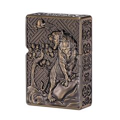 Bật lửa xăng đá Zorro bọc vỏ dày ốp hình Hổ gầm Z-KJ1018